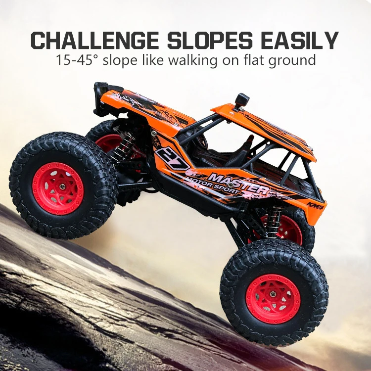 2.4G 1:20 Rear-Wheel Drive 4-Channel Remote Control Off-Road Climber with Lights RC Car Toys For Boys Adult Kids Birthday Gifts