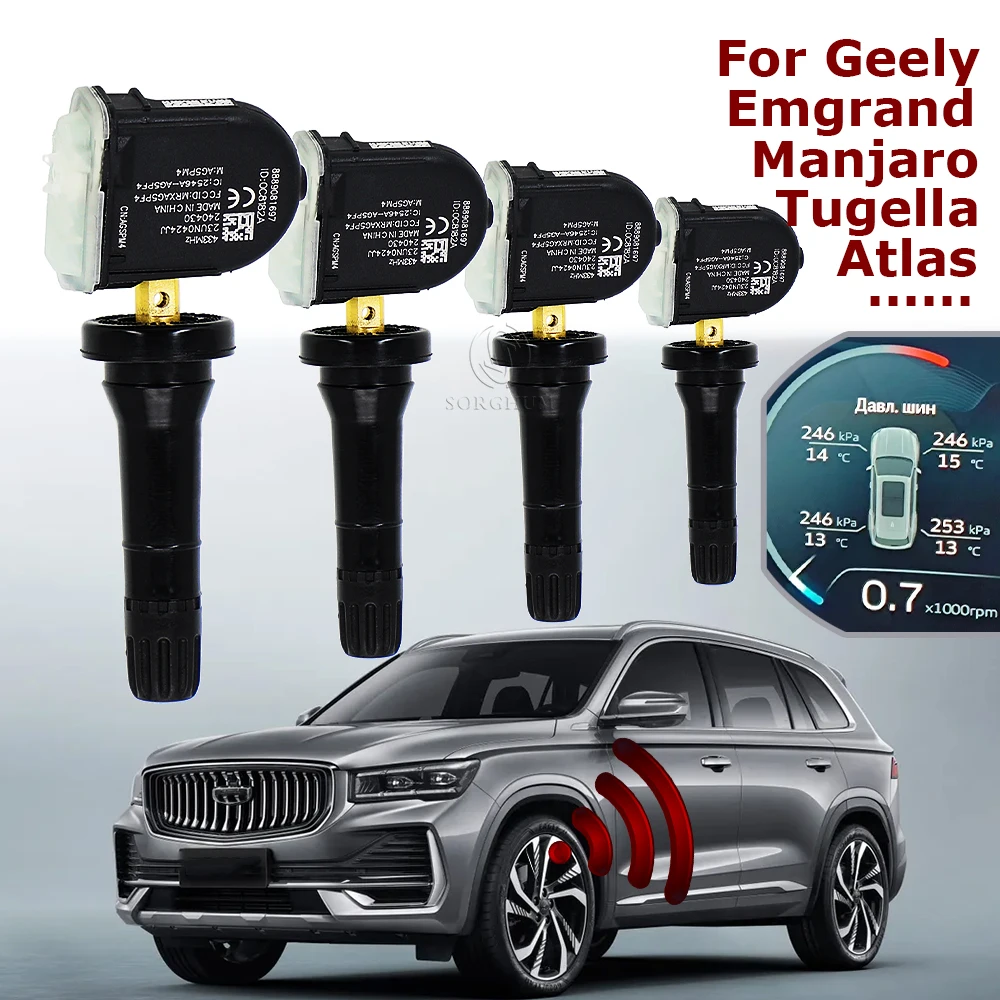 

8889081697 6600145881 For Geely Monjaro Manjaro Atlas FY11 Tugella Emgrand Geometry A C ZEEKR TPMS Sensor Tire Pressure Monitor