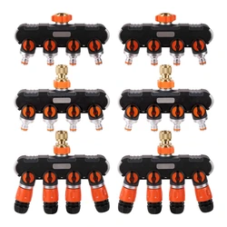 16mm Nipple 4-Way Water Splitter Valve 3/4