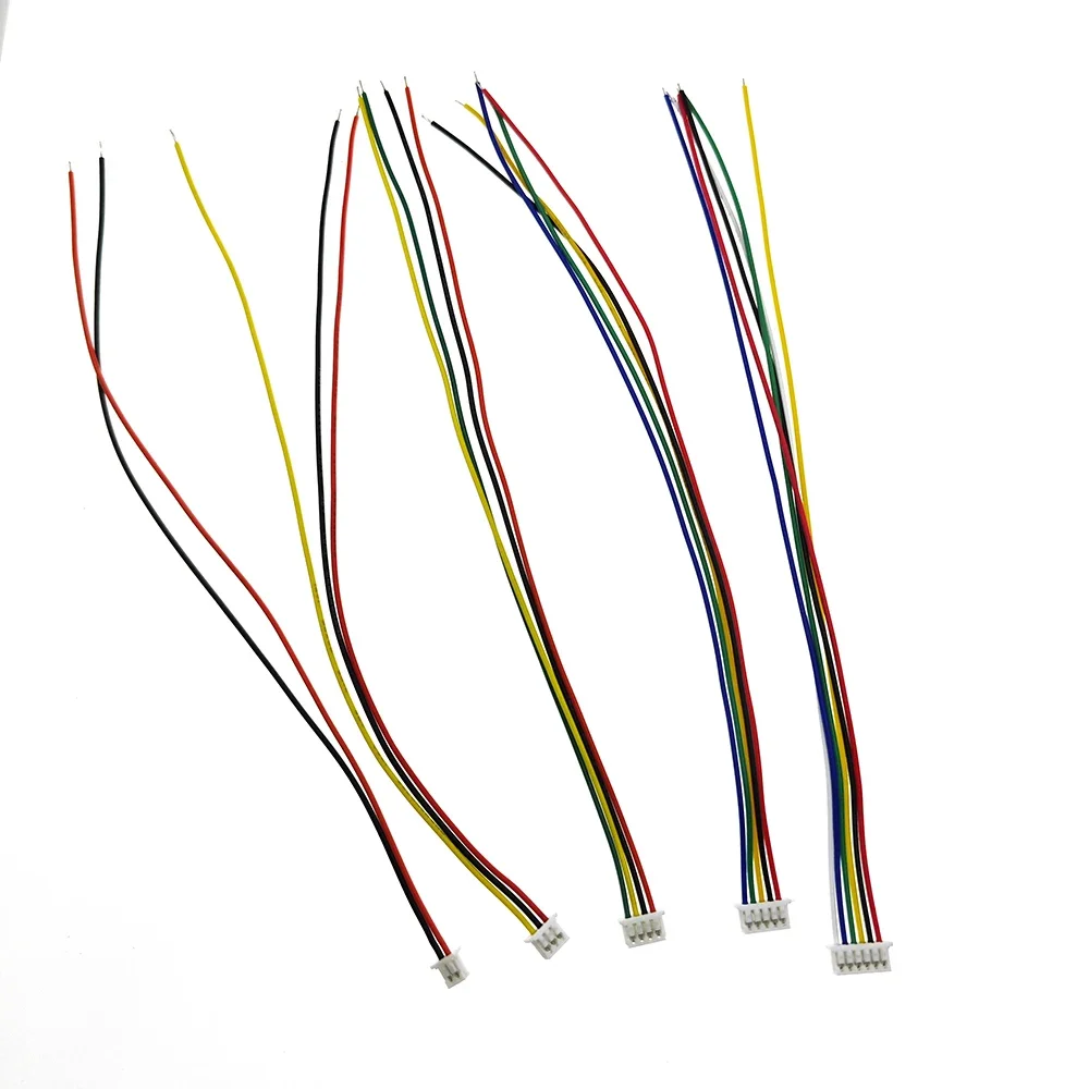 10Pairs JST1.25 Mannelijke Vrouwelijke Draad Connector Pitch1.25mm 2 3 4 5 6P JST Plug Jack Terminal Kabel Connector Lengte 10CM
