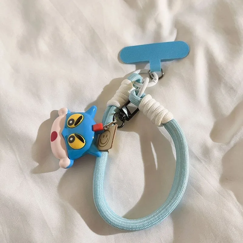 크레용신짱 휴대폰 끈 만화 애니메이션 노하라 신노스케 악어 장식 펜던트 휴대폰 케이스 범용