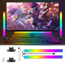 Wiscolor Barra de luz inteligente RGBIC LED Música Ritmo Atmosfera Lâmpada de coleta Luz de jogos Iluminação de tela Luz de computador para desktop Quarto