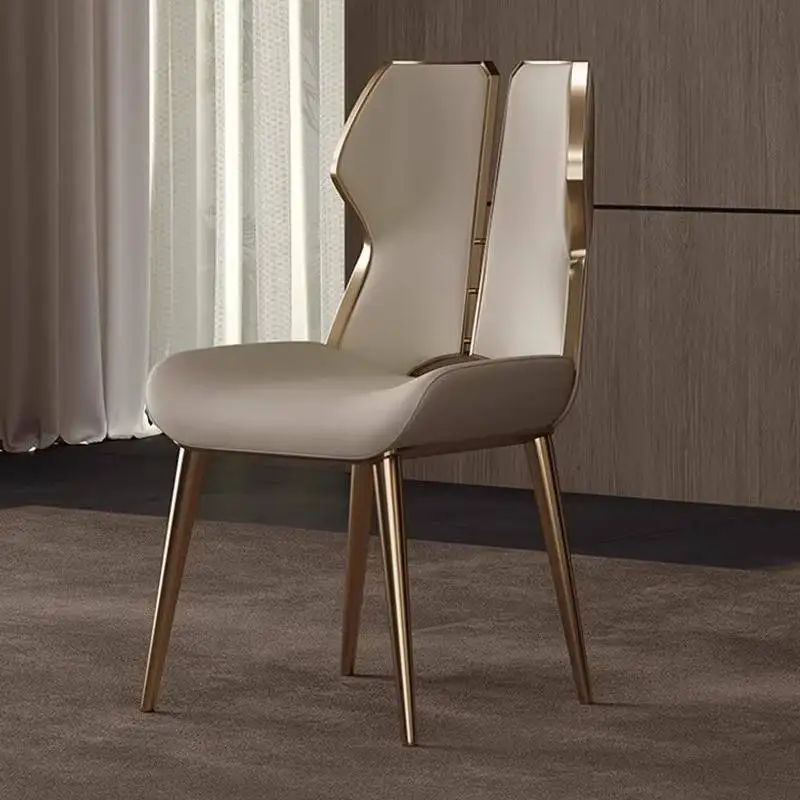 

-*Nordic Style Dining Chair White Luxury Minimalist Living Room Dining Chair Lounge Modern Italian Sillas Para Comedor Furniture