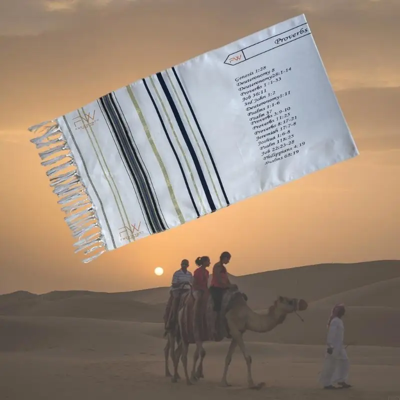 P88B TLANIT ORAGEM TAMANHO COMUNICAL 20X71 CONGLEM COM TASSLOS, LIÇAS AZUL OURO