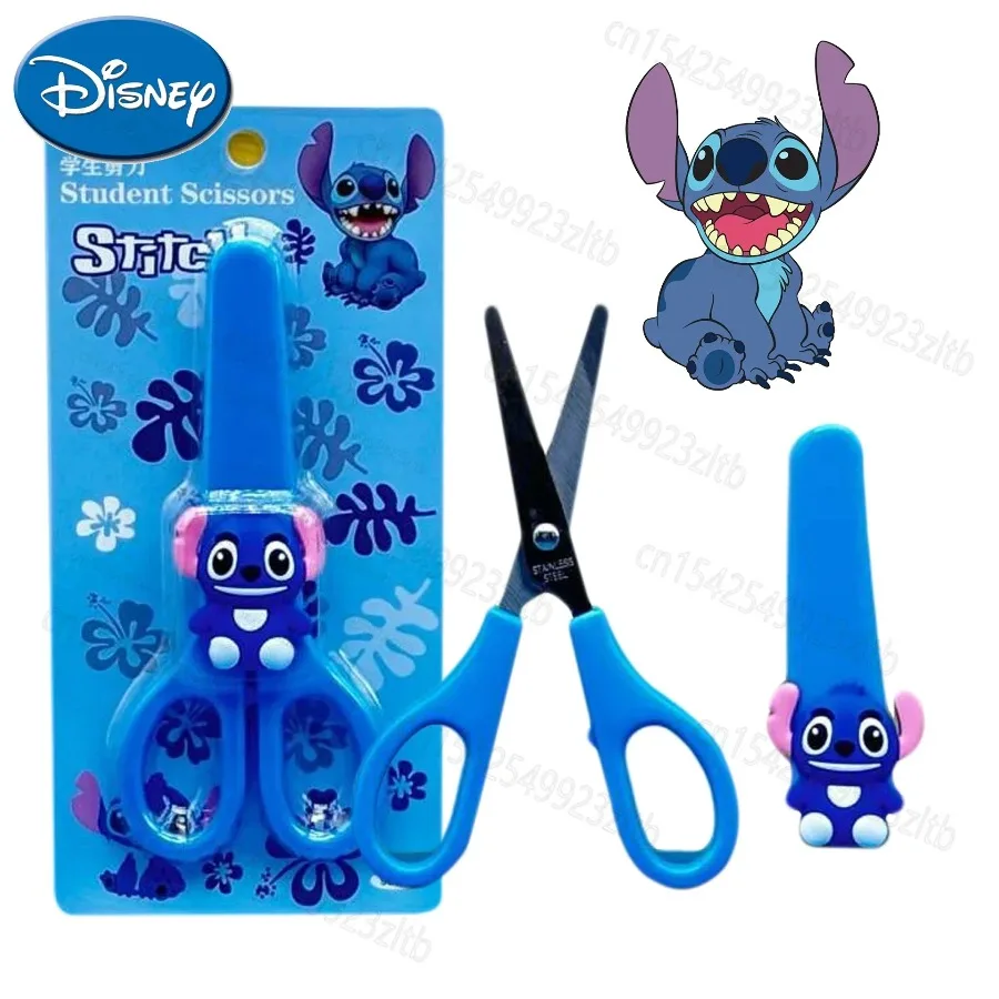 

NEW Stitch Stainless Steel Scissors Cartoon Lilo&Stitch Silicone Paper Knife Crafting DIY Supplies Student Stationery