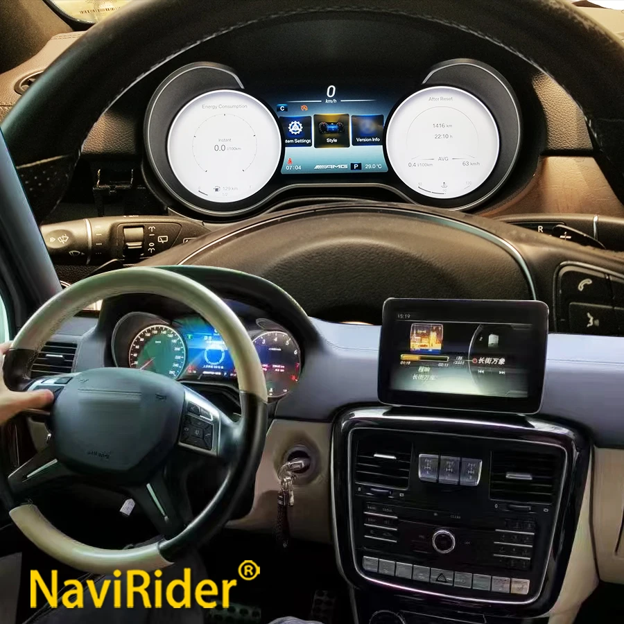 For GLA/CLA/A/C/G NTG4.5/5.0 2013-2018 12.3 Inch LCD Digital Dashboard Cluster Virtual Instrument Panel Cockpit Speedometer GLE