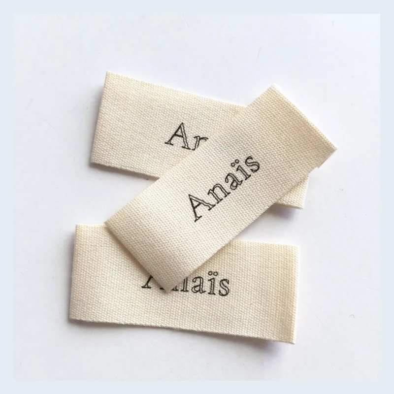 Customized Main Cotton Label Washable Cotton Clothing Labels Organic Cotton Tags For Garment Sewing Accessories Free Shipping