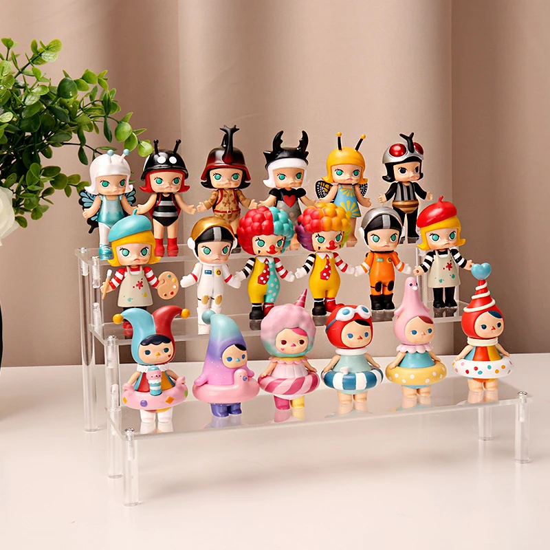 Acrylic Display Stand Clear Display Riser Rack for Cupcake,Perfume Doll Organizer Figures