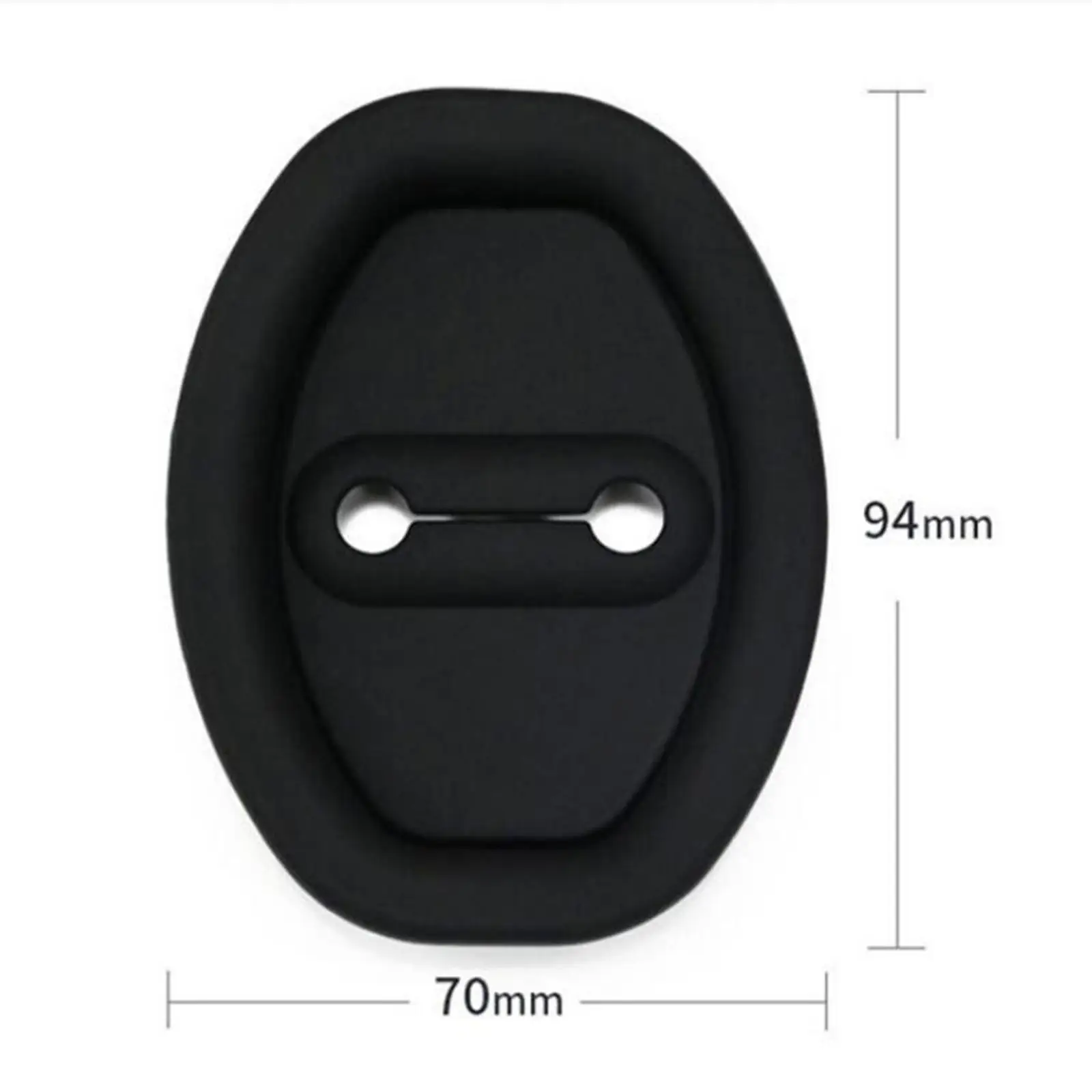Car Door Lock Latches Cover Universal Silicone Quiet Pad Protector Soft Material for Vehicle Door Maintenance