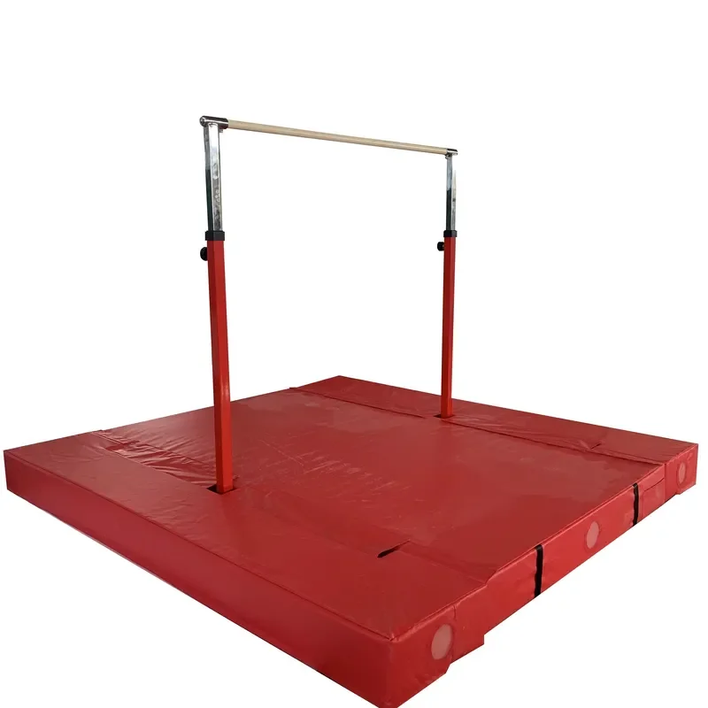 High-quality children's horizontal bars and cushions for family playgrounds are available, made of environmentally friendly