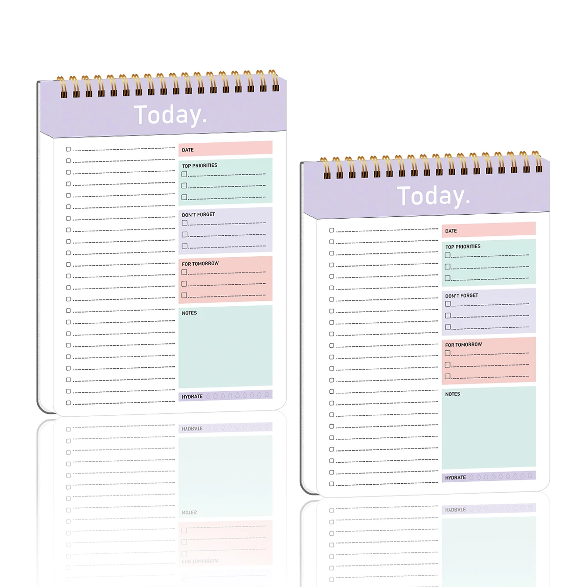 To Do List Notepad - 104 Pages Double-Sided 52 Sheets Daily Undated Planner Notebook, 6.5\