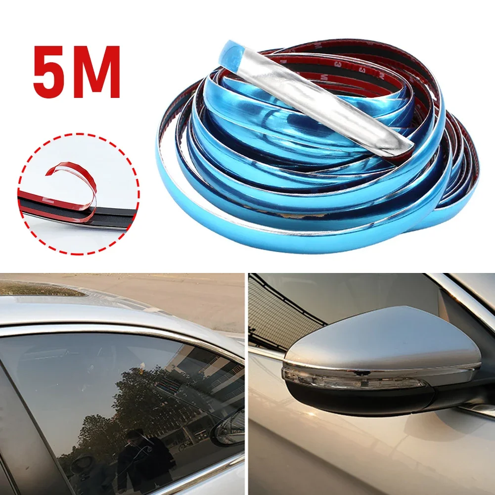 Exterior Car Chrome Body Strip Bumper Auto Door Protector Moulding Styling Trim Car Lamp Sticker Window Trim Car Exterior Trim