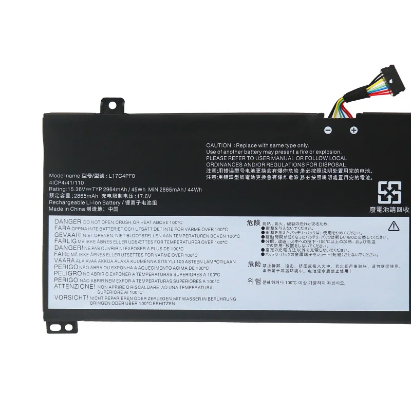 JC L17C4PF0 Battery For Lenovo Xiaoxin Air 13IWL 13IML,Ideapad S530-13IWL Laptop L17M4PF0 5B10R38649 5B10W67314 45Wh