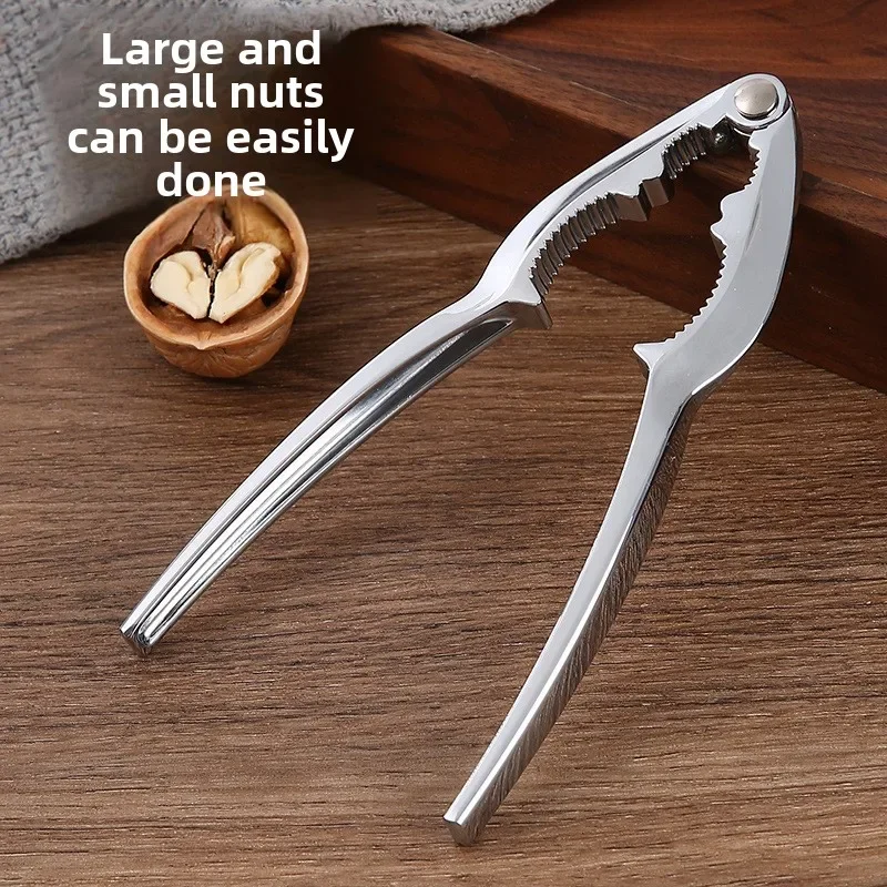 NIEUWE HOT Opener Moer Cracker Pecannoten Zinklegering Walnoot Tang multifunctionele Remover Accessoires Hard Shell Keuken Tool Krab Fruit