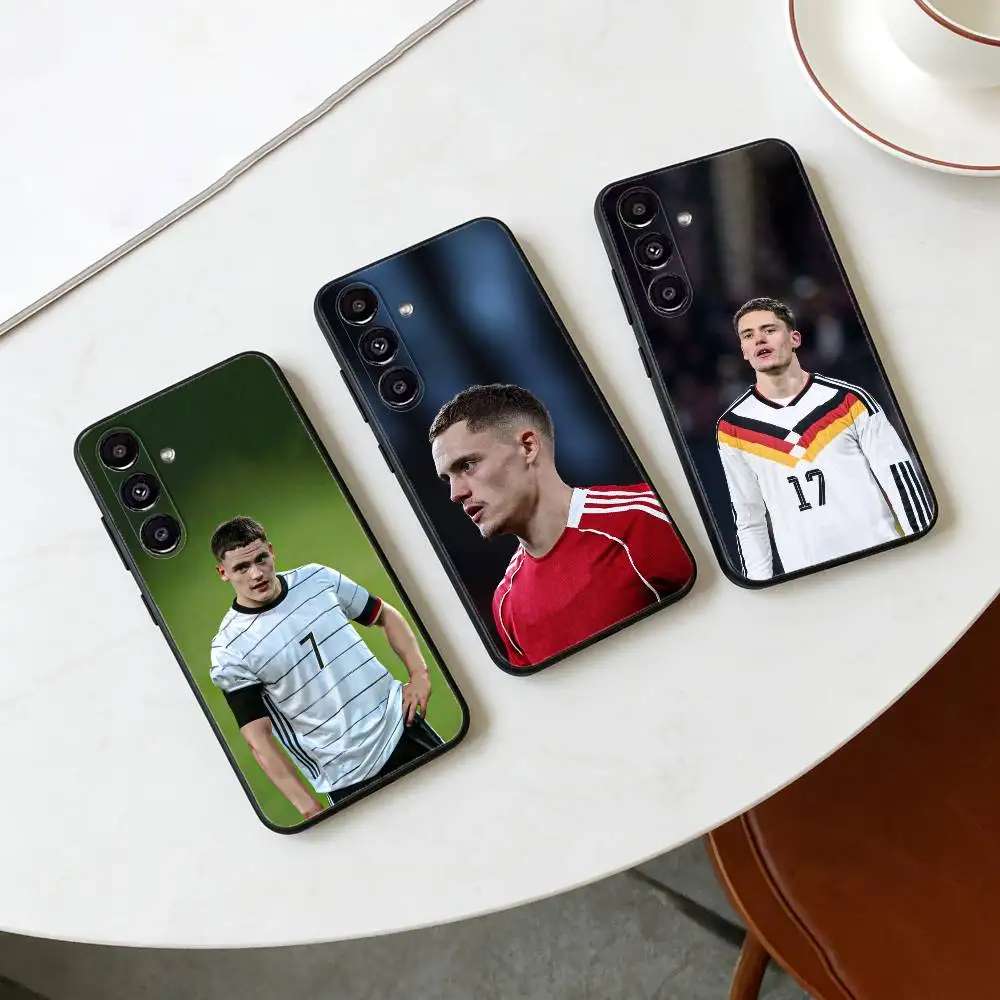 Funda de teléfono F-Florian W-Wirtz para Samsung Galaxy A20,21s,22,31,32,52,53,72,73,80,91, carcasa negra suave