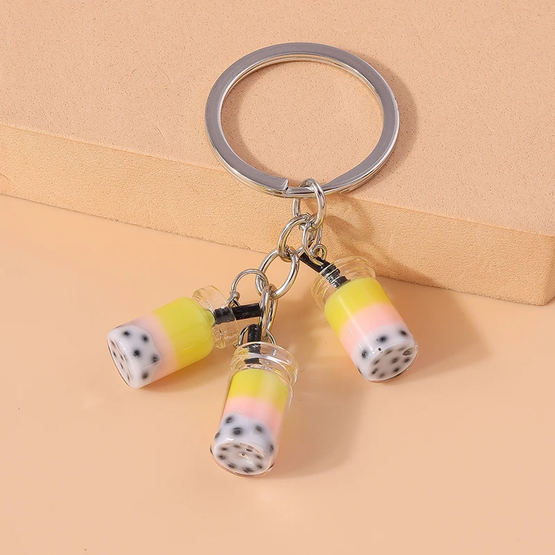 Niedlicher Sommer-Getränkeflaschen-Schlüsselanhänger für Frauen und Männer, Autoschlüssel, Handtaschenanhänger, Schlüsselketten, DIY-Schmuckzubehör – Detail 5