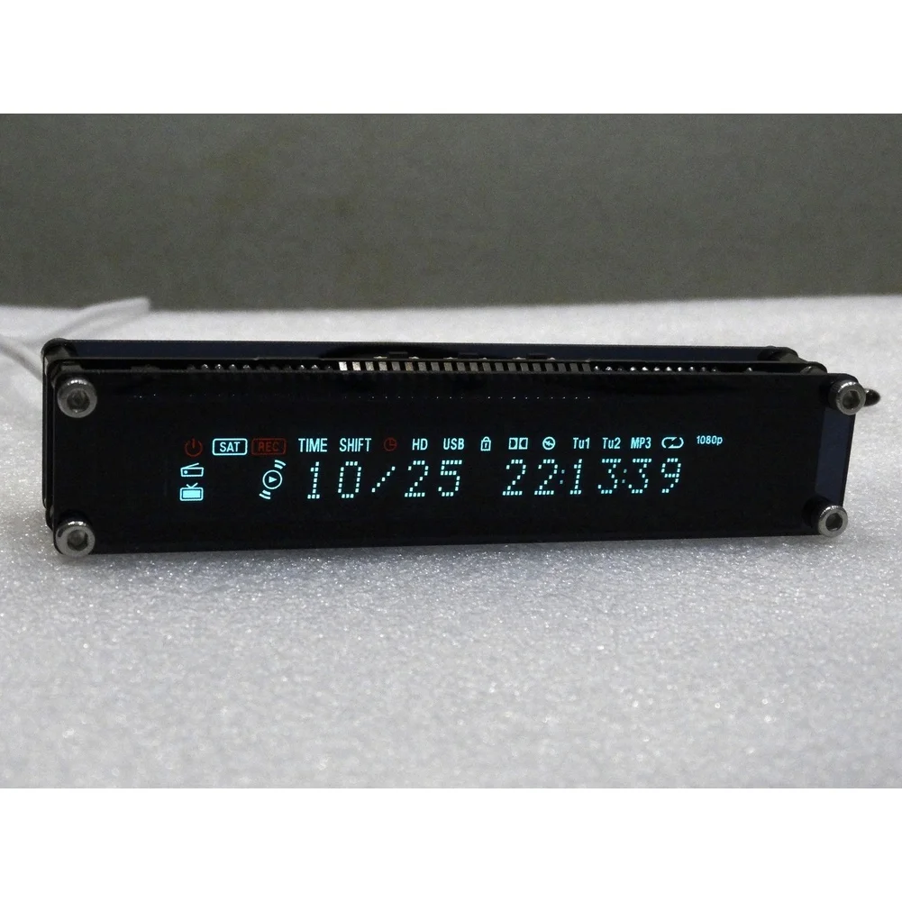 

Настольные часы с USB-питанием и VFD-дисплеем в ретро-стиле, с вакуумно-флуоресцентным дисплеем для отображения времени, даты и температуры