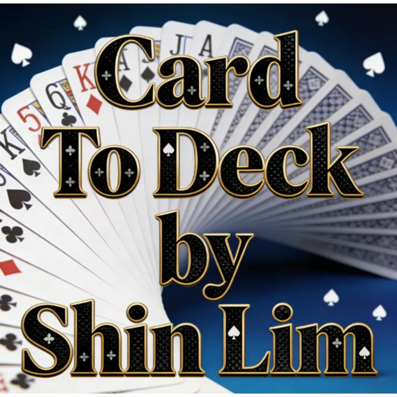 

Card To Deck by Shin Lim – Visual Card Magic Trick, Close-Up Magic, Magician Props, Accessories, Illusions & Gimmicks, Funny