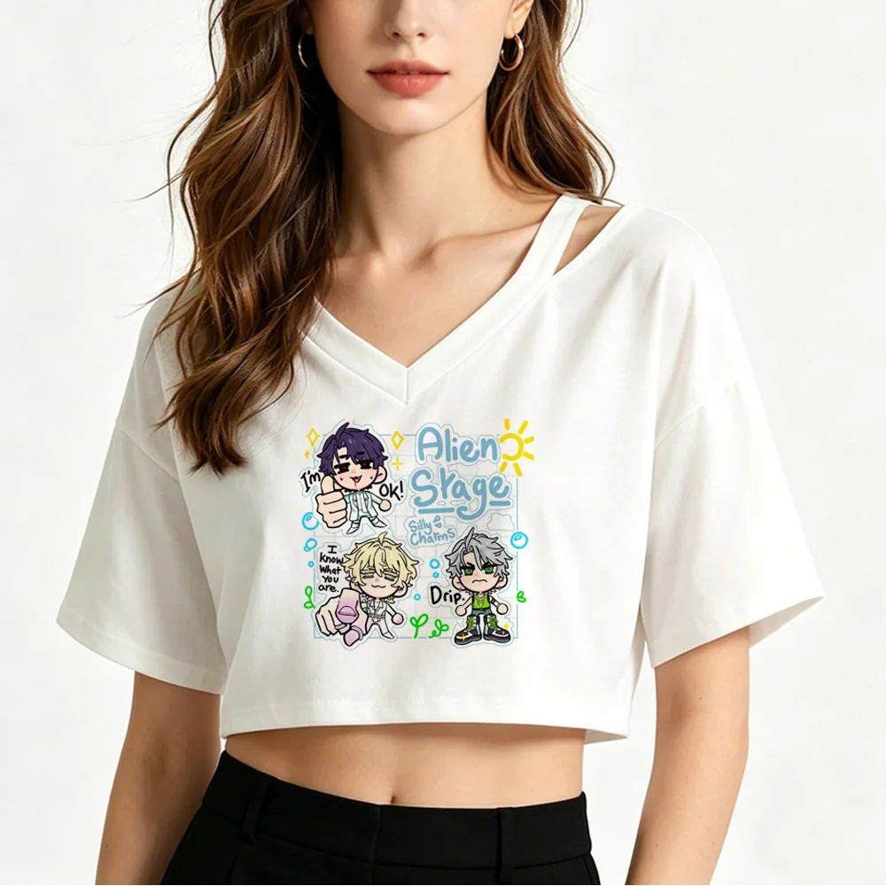 Alien Stage crop top shoujo jojifuku manga anime vintage alternative  shirt funny kawaii dollette manga 2000s