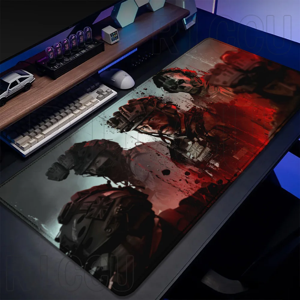 HD XXL Esports 40X80CM C-Call of Duty Black Ops Ghost Large MousePad لوحة ماوس الألعاب COD حصيرة مكتبية قفل المطاط لعبة الفئران حصيرة #3
