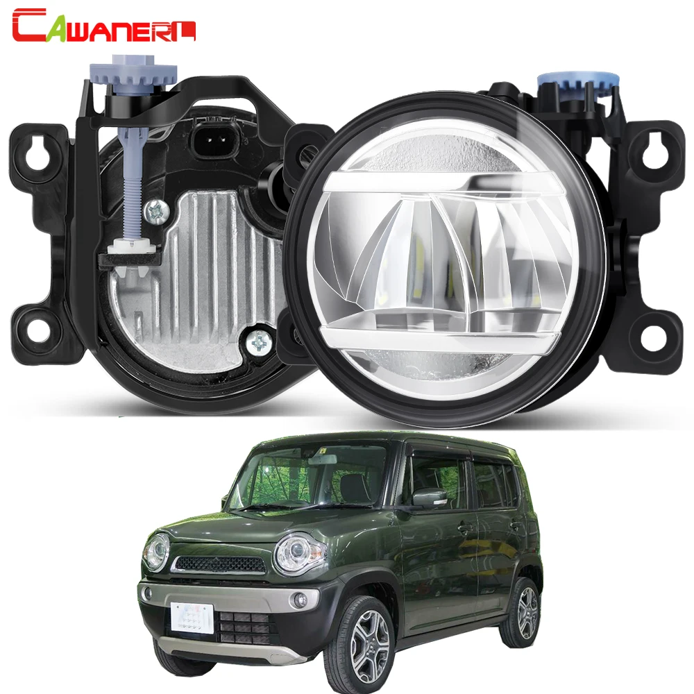 2 Pieces Upgrade Fog Light Assembly For Suzuki Hustler MR31S MR41S 2014-2020 30W 4000LM High Bright Car LED Fog Driving Lamp