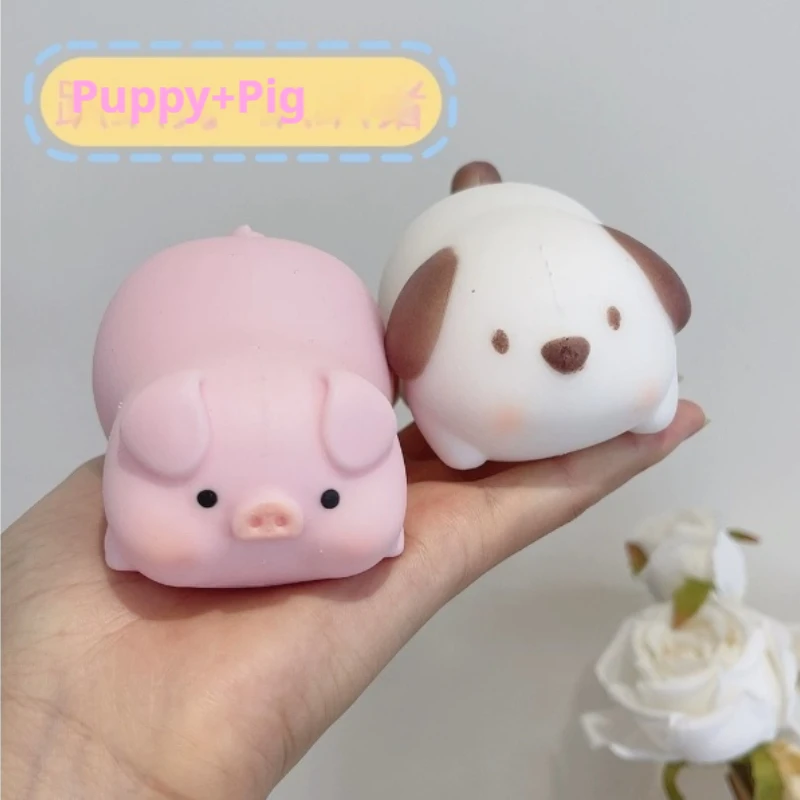 Cute Squishy Animal Stress Toy Soft Slow Rebound Decompression Squeeze Toy For Adult Anxiety Relief Desktop Decor