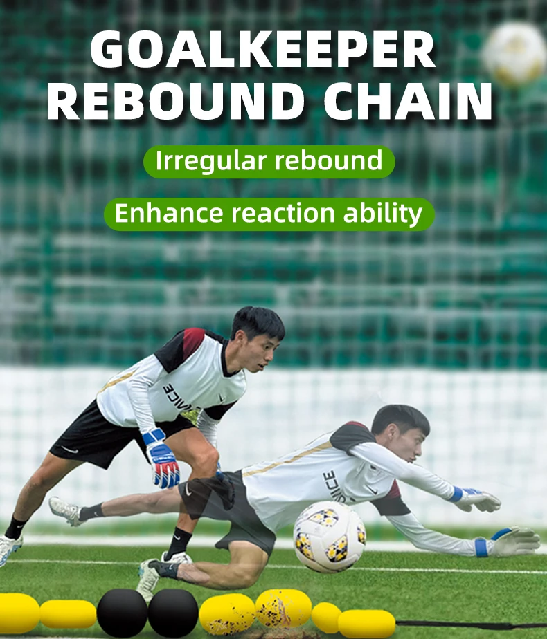 تدريب حارس مرمى كرة القدم قطعة أثرية سلسلة ارتداد حساسة رد الفعل عموم التدريب معدات تدريب كرة القدم
