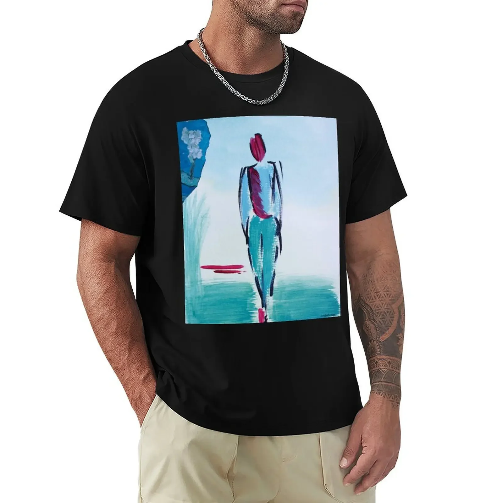 Solitary wander T-Shirt oversized t shirt boys animal print custom t shirt big and tall t shirts for men