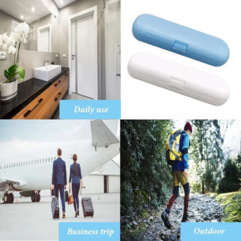 Simple Home PP Material Toothbrush Portable Box for Couples, Universal Outdoor Travel, Student Dustproof Electric Toothbrush Box