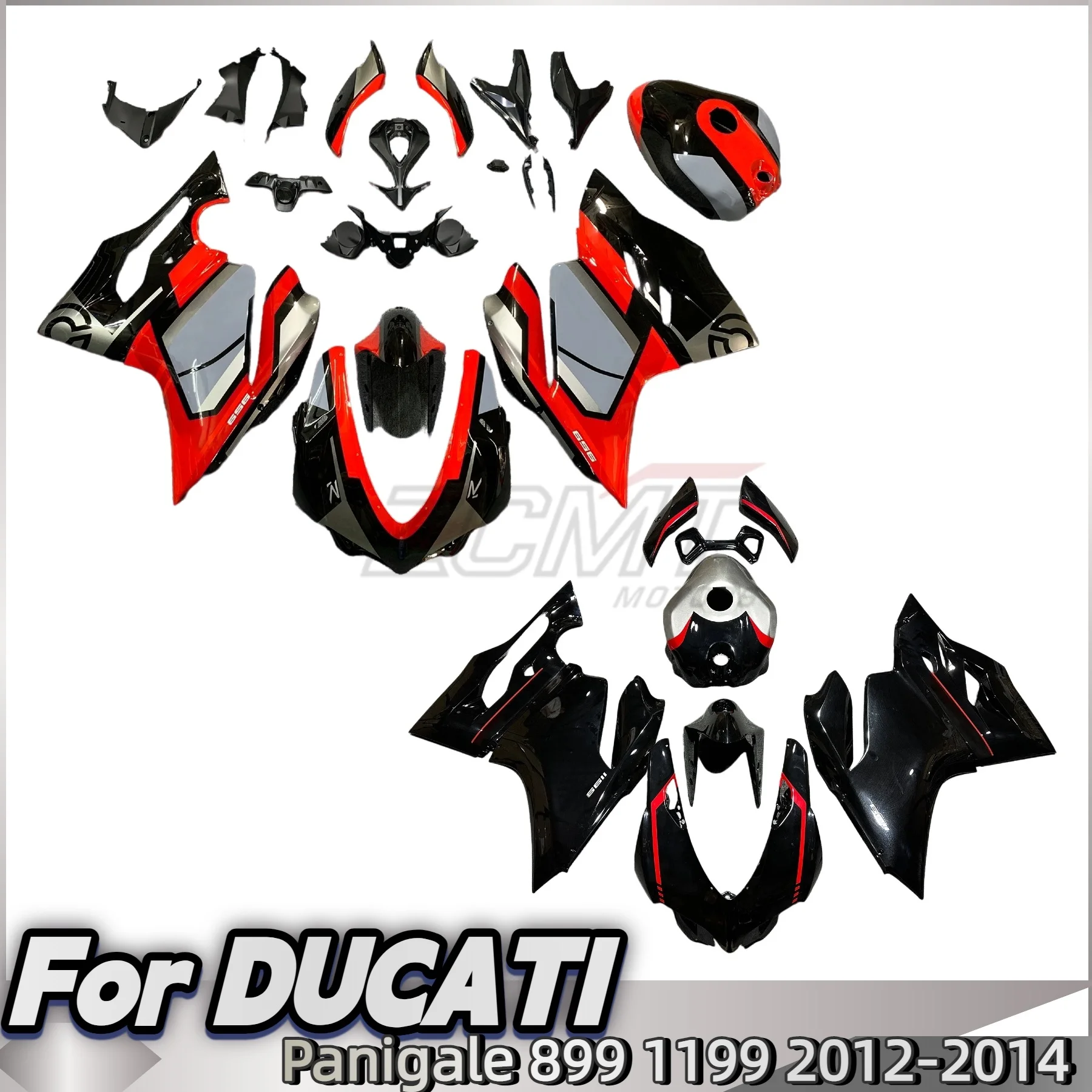 

Fairing Kit Fit For Ducati Panigale 1199 2012-2014 899 2013 2015 Custom ABS Plastic Bodywork Forged Carbon Painted Look kit