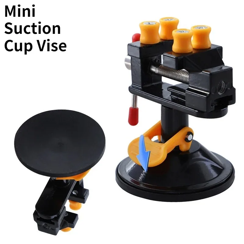 Universal Suction Cup Table Vice Rotatable Drill Press Stand Mini Bench Screw Clamp Jewelry Engraving Vice