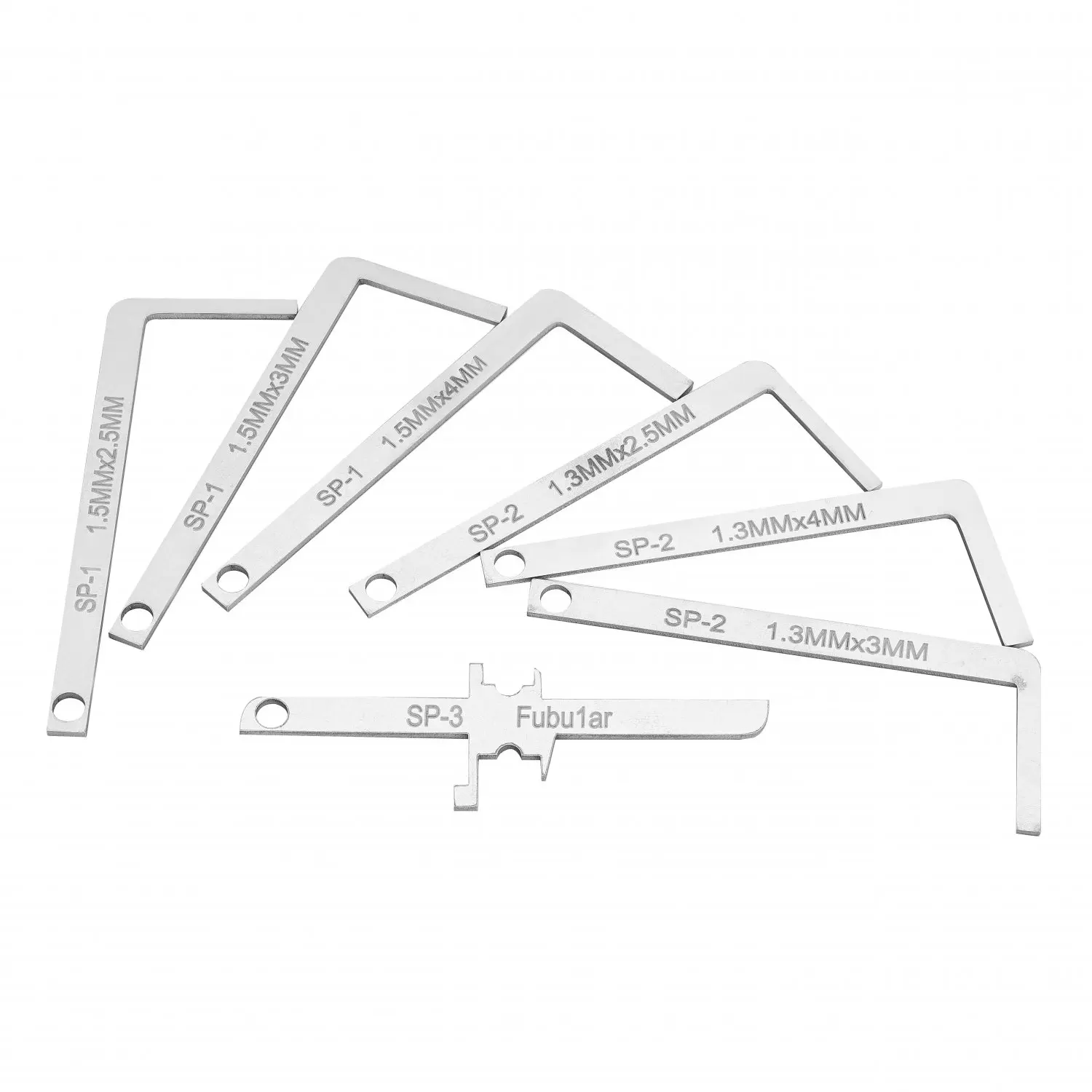 7pcs Double Ended Tension Wrench Kit, High Quality Turning Tool for Lock Repair & Security Maintenance