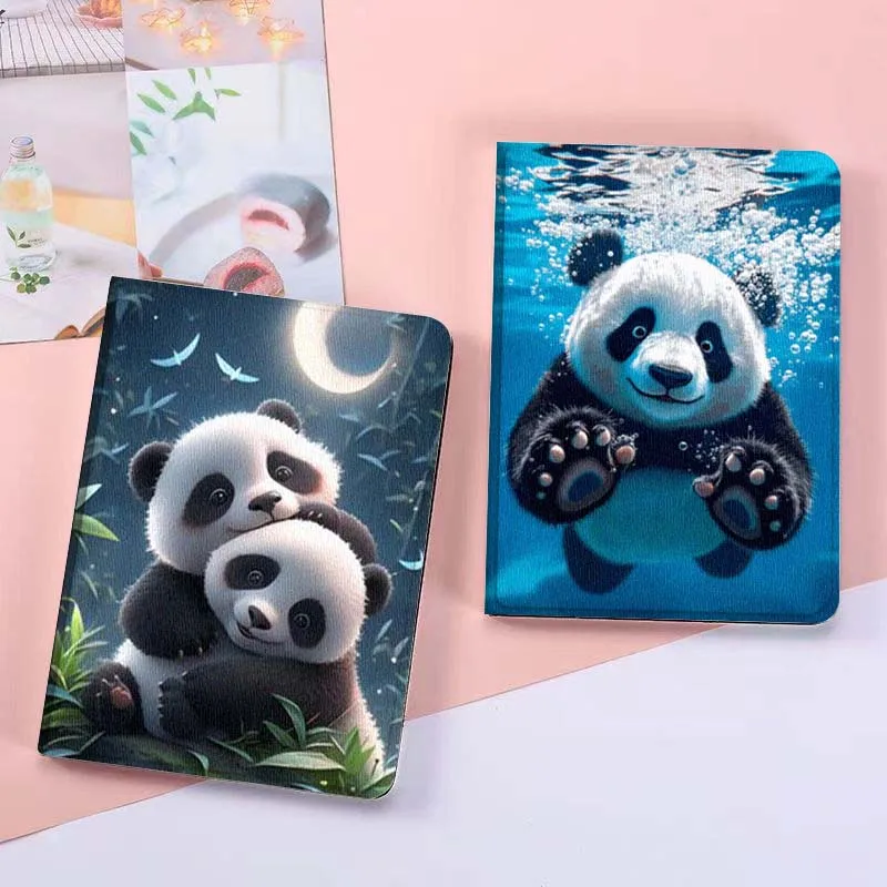 

Cartoon Panda Swimming Underwater For Vivo Pad SE 11 5 3 2 Pro 12.3 13 12.1 11.5 Air IQOOPad Foldable Tablet Case Gift