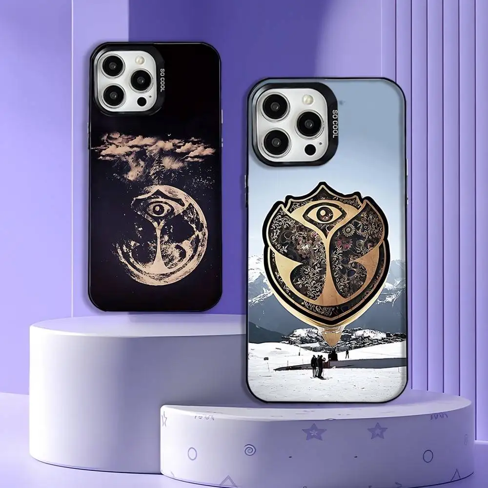 

Music TOMORROWLAND LOGO Phone Case For iPhone 17,16,15,14,13,12,11,Pro,Max,Plus,E,Air,Mini Anti Fall Black Bumper