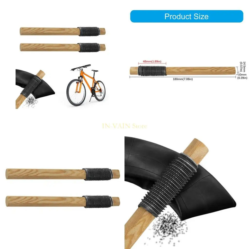 

M5TC 2Pcs Short Round File for Electric Bikes Motorcycles Bicycles Easy to Use