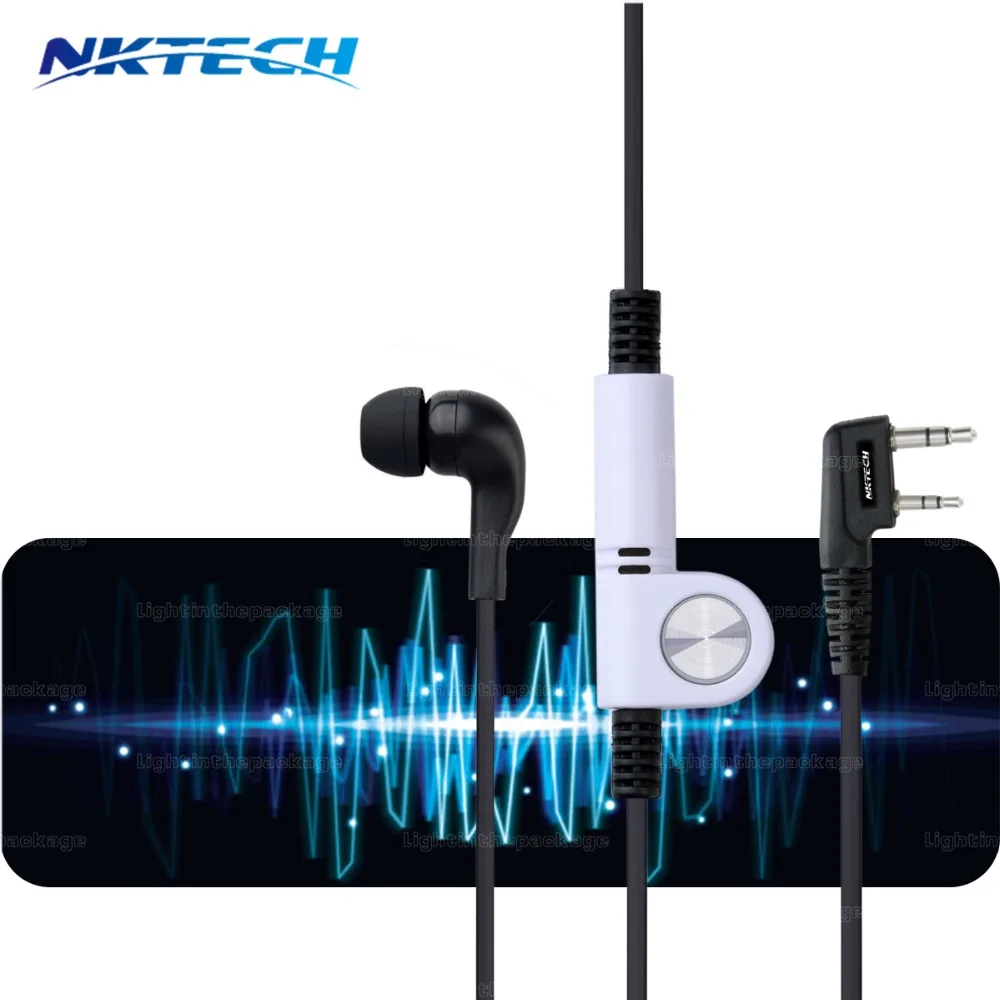 NKTECH NK-H5 Earpiece Headset For PUXING WOUXUN TYT Kenwood BaoFeng UV-5R UV-6R UV-82 GT-3 GT-3TP GT-5 UV-5X DM-5R Walkie Talkie