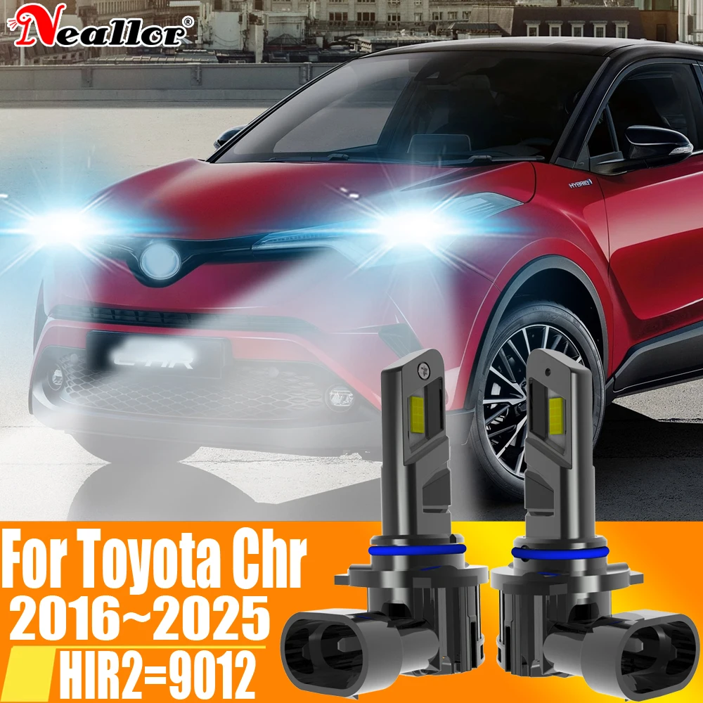

2pcs HIR2 9012 Led Headlight Canbus Car Bulb High Power Auto 6000K White Light Turbo Diode Lamp 12v 55w For Toyota Chr 2016~2025
