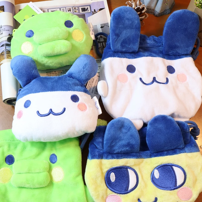 

Tamagotchi Figure Mimitchi Mamegya Kuchipatchi‌ Bag Pendant Keychain Storage Bag Toy