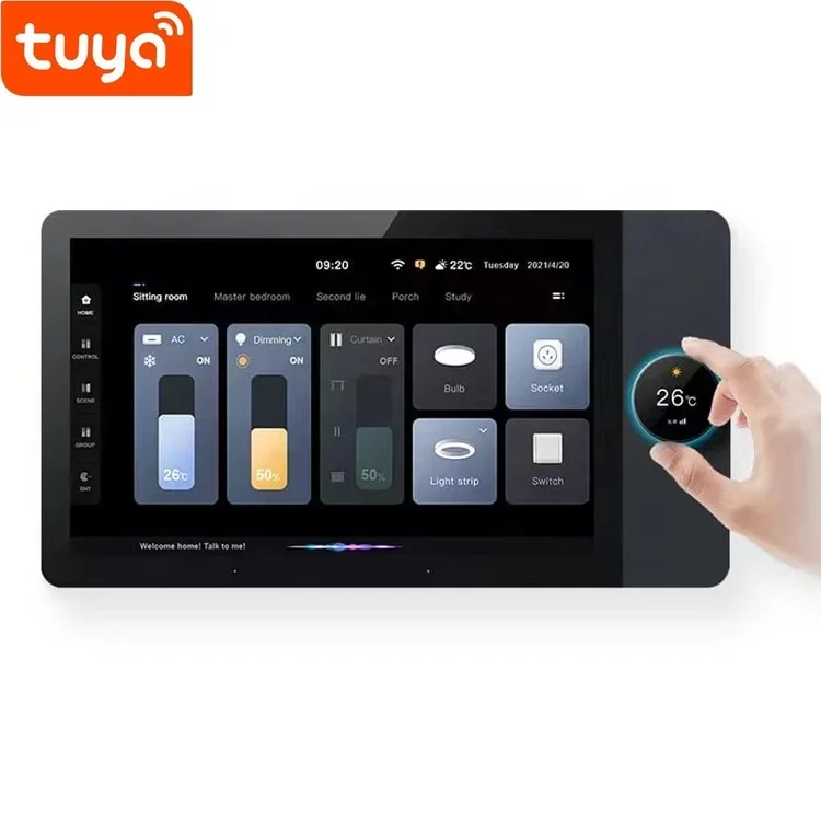 4/6/7/8 Inch Multi-Functional Touch Screen Tuya Smart Home Control Panel WiFi Central Controller For Scenes Wall Music Amplifier