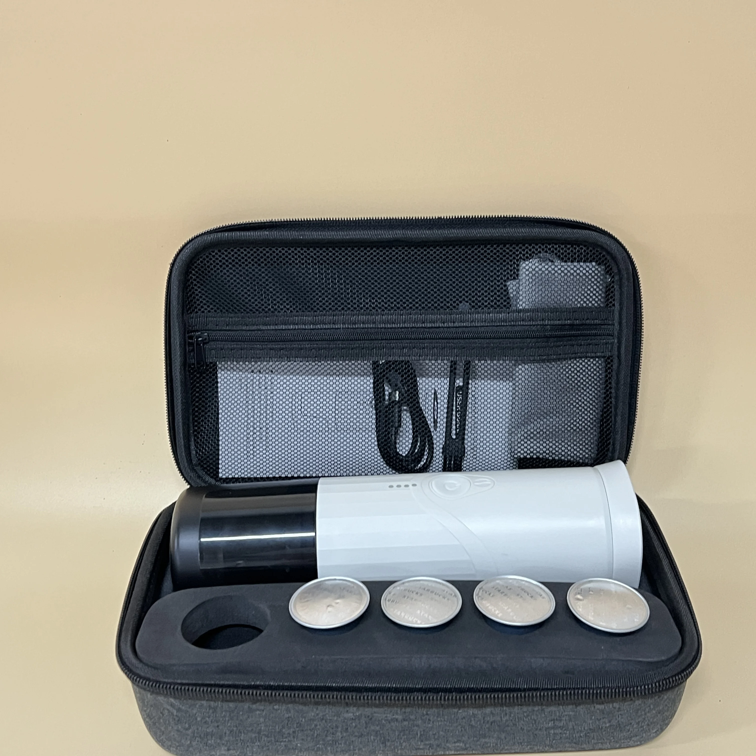 

Portable luxury coffee machineCamping With Bag Heating Minipresso TK03 Portable Coffee Machine, Fully Automatic Espresso