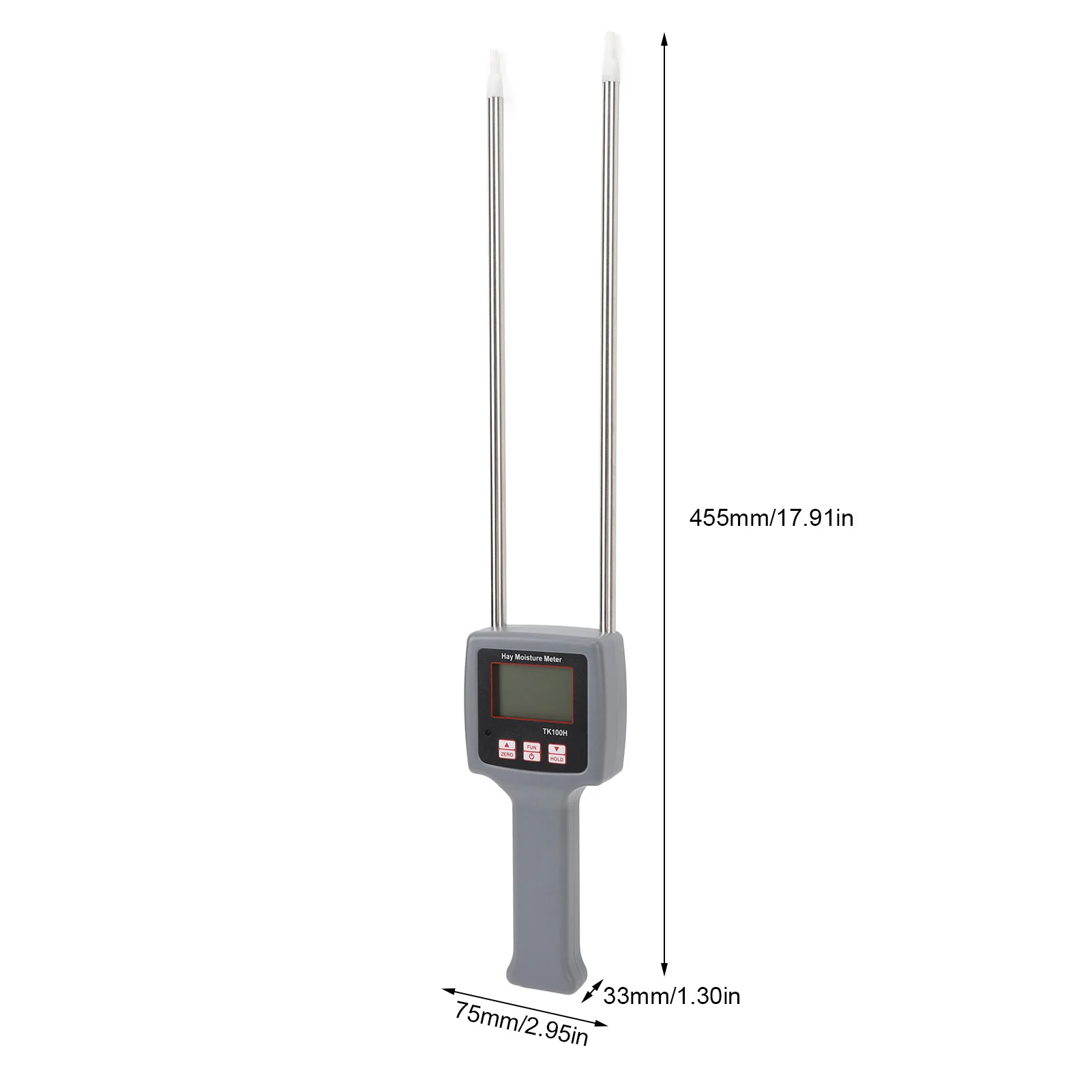 Hay Bales Humidity Detector Preventing Spoilage Portable Hay Humidity Meter High Accuracy Professional for Straw for Bran
