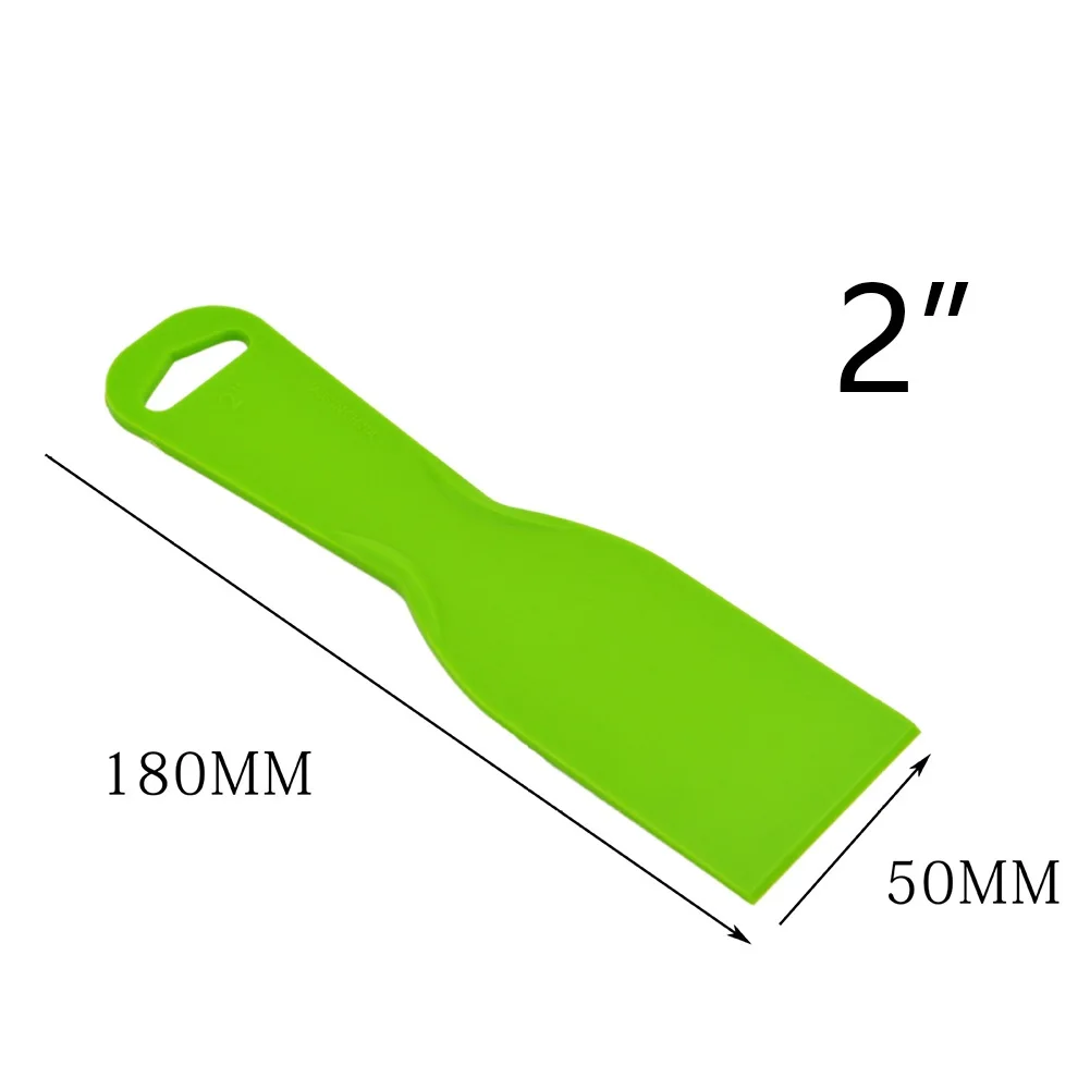 Scraper Plastic Scraper Bathtub Toilet Plastic Putty Mixer Skimmer Paint Spreader 1 PC 2/4/6/8/10inch Filling Green