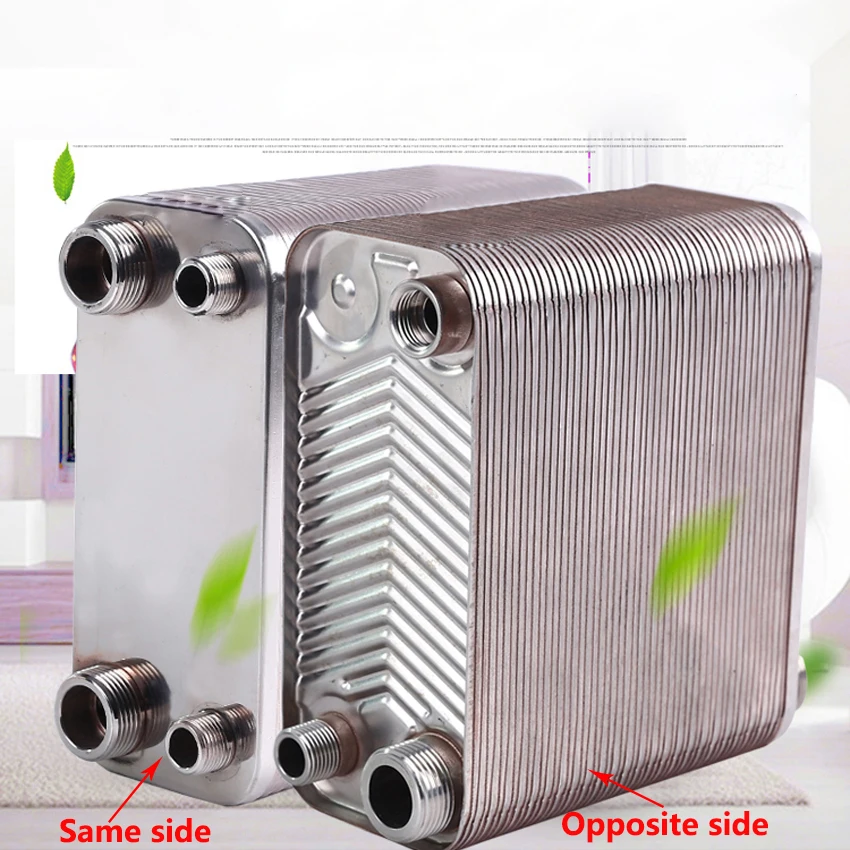 Qwinn 2026-150 Plates 304stainless steel heat exchanger Brazed plate type water heater 120/100/80/60/50/38/32/24 Plates floor