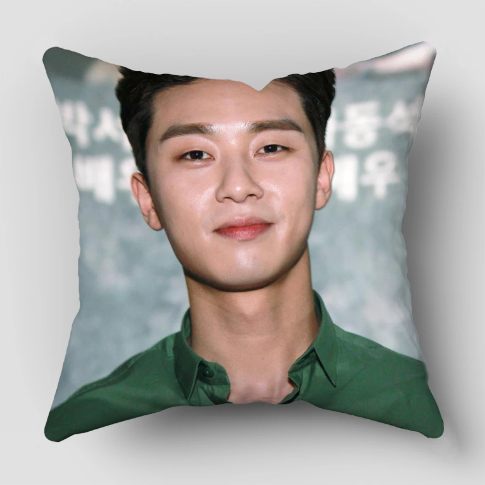 أغطية وسائد Park Seo Jun قابلة للغسل في الغسالة لديكور المنزل وعطاء الهدايا 3.3