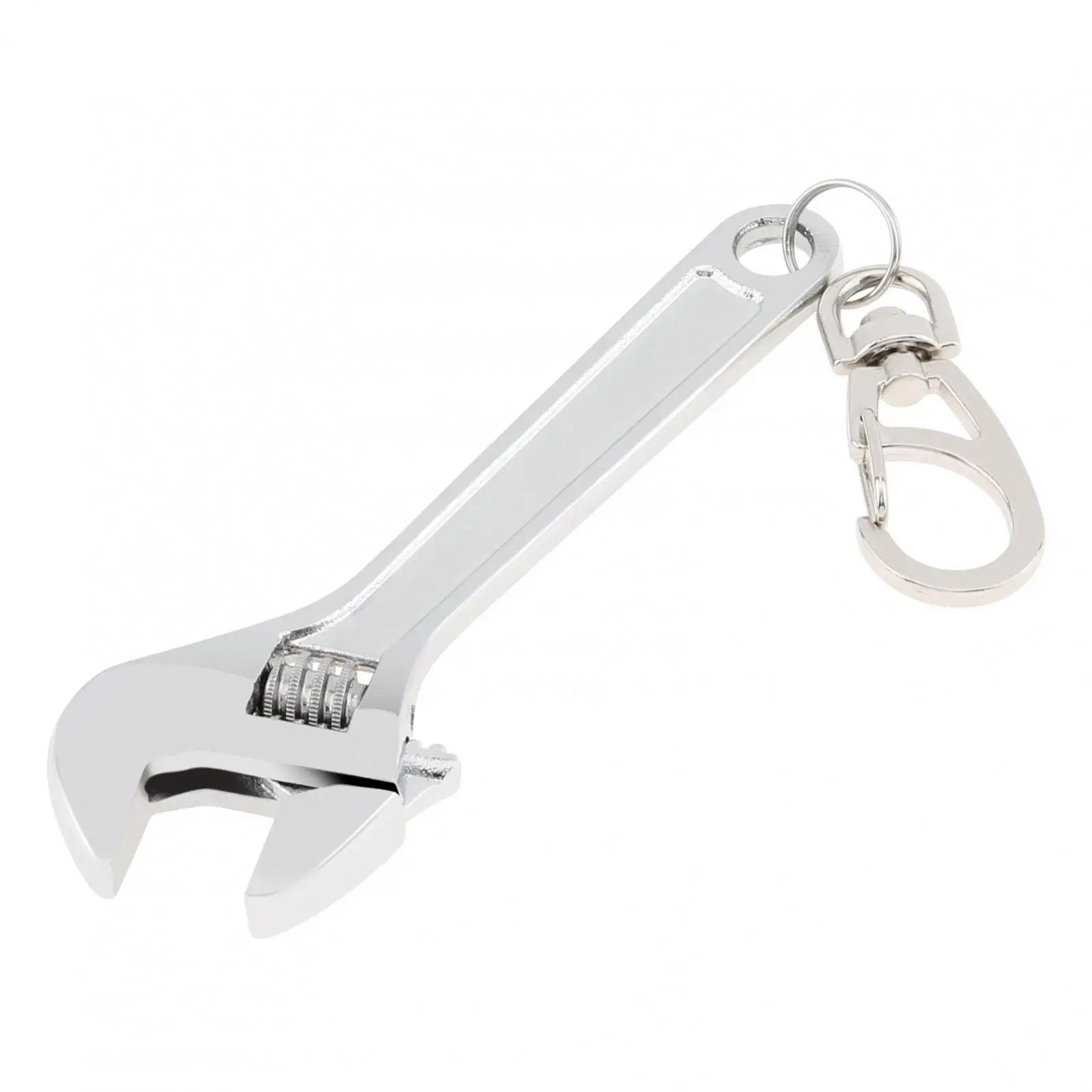 Universal Mini Wrench Keychain Portable Hand Tool Stainless Steel Adjustable Jaw Spanner Key Chain Wrench Repairing Tool