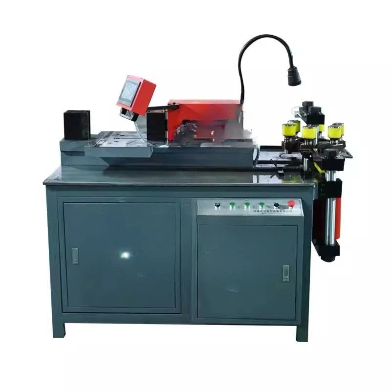 Copper and aluminum bus processing equipment Open three-station bus copper processing machine