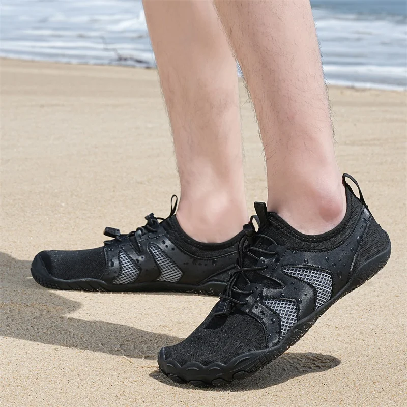 2024 Unisex Sport Wasser Schuhe Männer Barfuß Aqua Schuhe Frauen Outdoor Plus Größe Rutschfeste Turnschuhe für Strand Wandern Upstream Zyklus