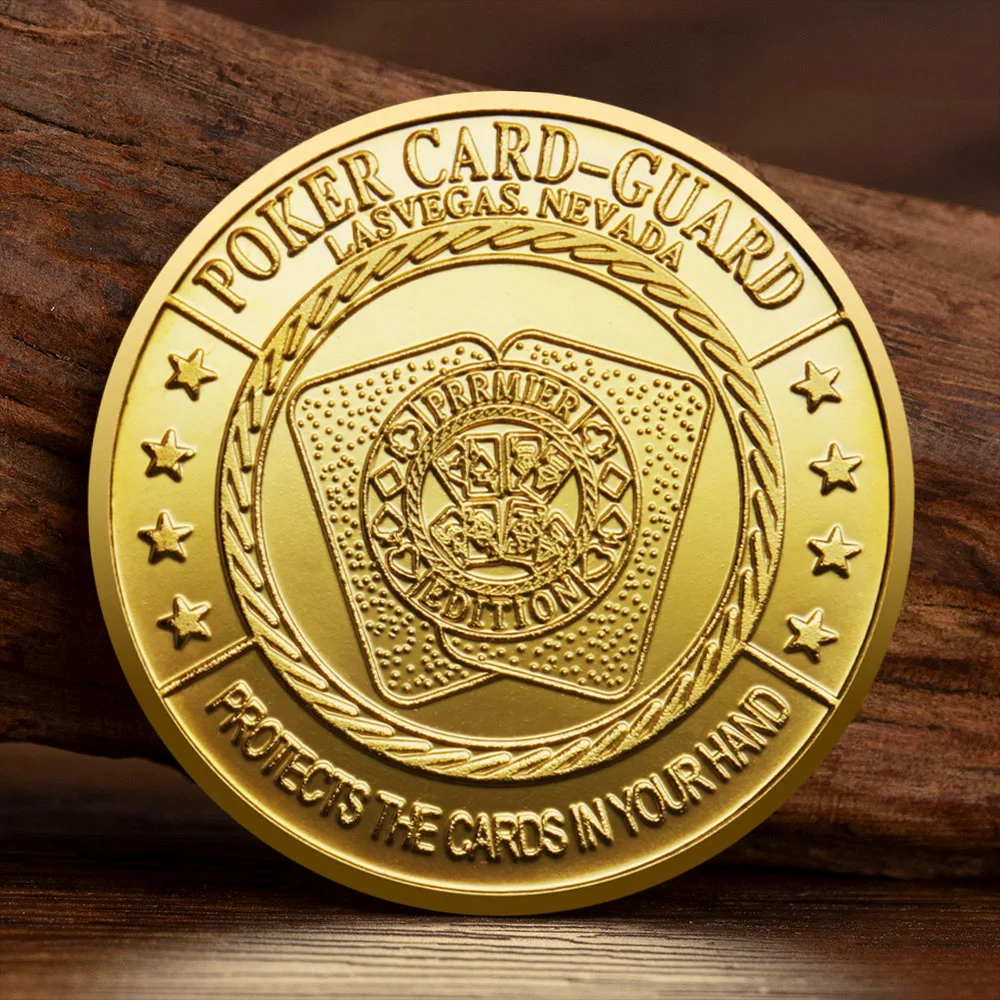 Lucky Chips Commemorative Coin, Las Vegas Lucky Gold-Plated Collectible Coin, Lucky Gift