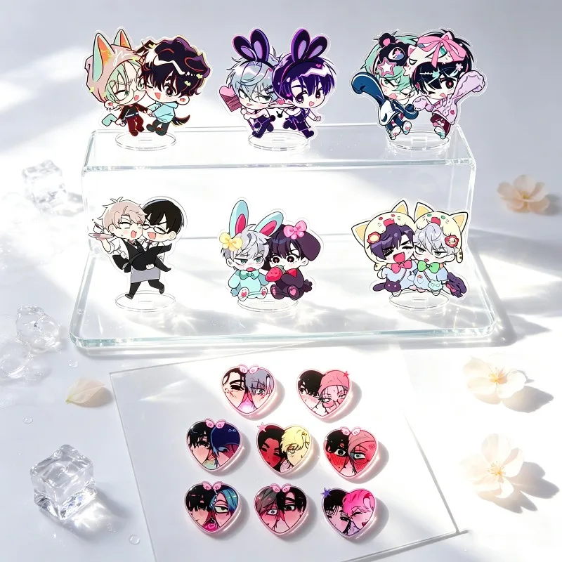 6/8pcs/set Anime Acrylic Brooch Pin Alien Stage Accessories Cute Fashion Accessory for Clothing Backpacks fans gifts wholesale