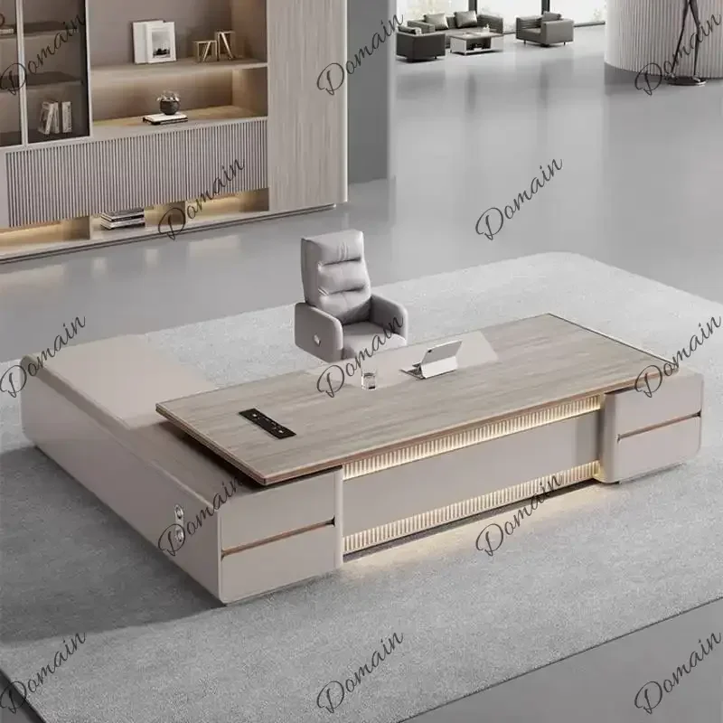9X Strong Designer Executive Office Desk Big Wooden Luxury White Office Desks Standing Modern Large Mesa Escrivaninha Furniture